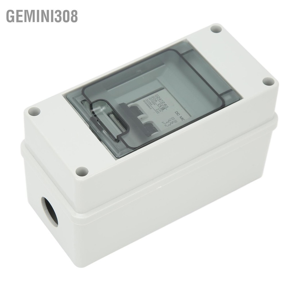 Gemini308 2P ระบบ PV DC MINI Circuit Breaker พร้อมกล่อง IP65 กันน้ำพลังงานแสงอาทิตย์ DISCONNECT SWITCH DC1000V 20A