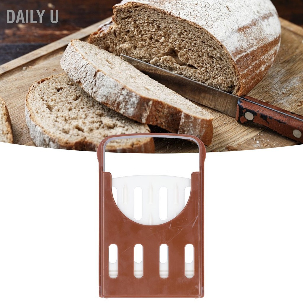 Daily U เครื่องตัดขนมปัง ABS เครื่องตัดขนมปังแบบปรับได้แบบพับได้อุปกรณ์เสริมในครัวกาแฟ