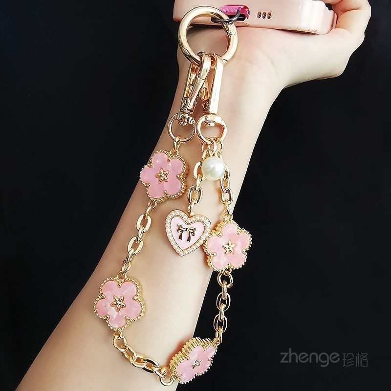 โลหะโซ่โทรศัพท์มือถือผู้หญิง อิน แบบพกพาข้อมือเครื่องประดับกลางแจ้งแขวนโซ่โทรศัพท์มือถือเชือกเส้นเล็กสั้นกรณีโทรศัพท์สากล
