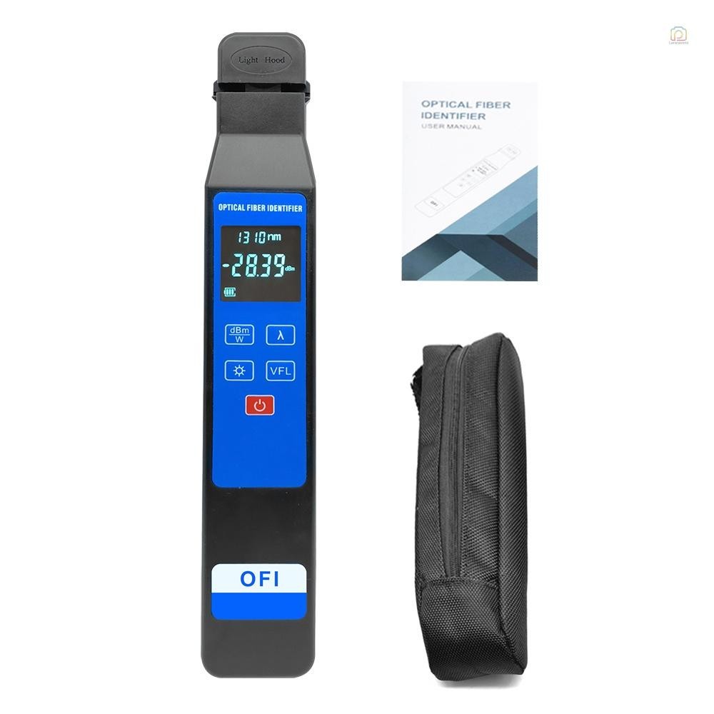 Professional จอแสดงผล LCD Fiber Optical Identifier แบบพกพา 4-in-1 Clamp 10mw Visual Fault Locator Optical Fiber Direction Identifier เหมาะสําหรับ 3.0/2.0/0.9/0.25 มม. Fiber Line