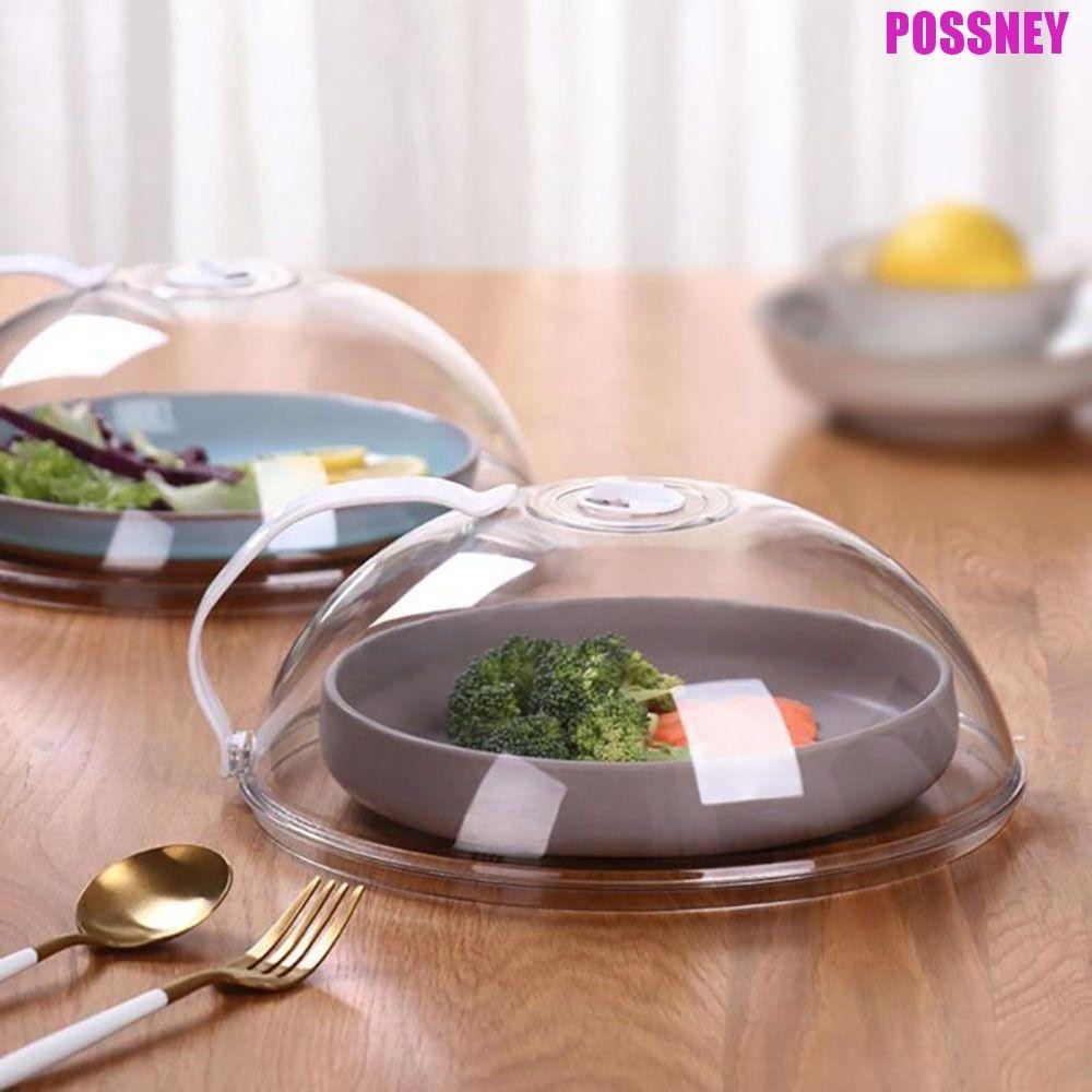 Possney ฝาครอบแผ่นไมโครเวฟทนทาน 10 นิ้วอุปกรณ์ทําอาหาร Guard ฝาปิดสําหรับบ้านที่มีช่องระบายอากาศ Anti-Splatter ฝาปิด