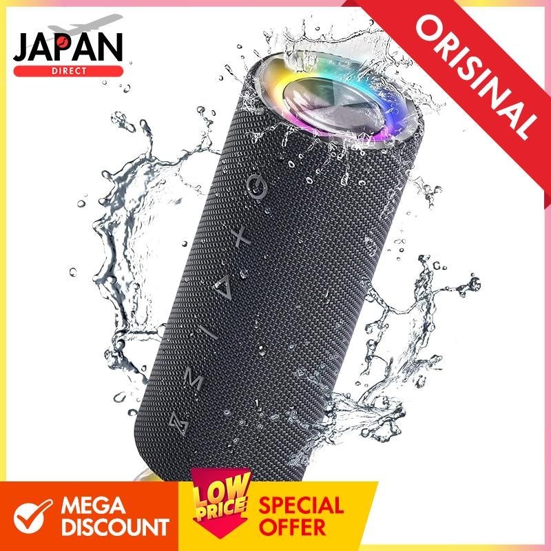Bluetooth Speaker IPX7 Waterproof Bluetooth Speaker 30W Output with LED Light Portable Bluetooth 5.3 Stereo Wireless Portable Speaker for Bathroom Outdoor Beach