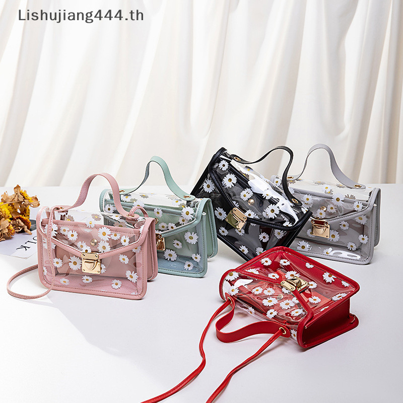 [YHK ] Daisy Single Shoulder Bag Fashion Women 's Bag Transparent Jelly Bag Handbag YHK