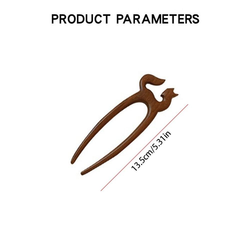 Soeurs ไม้ติดผม, ไม้แมวสไตล์จีน Hairpin, Retro ผีเสื้อสัตว์กระต่าย Hanfu Headwear ผู้หญิง - รูปที่ 2