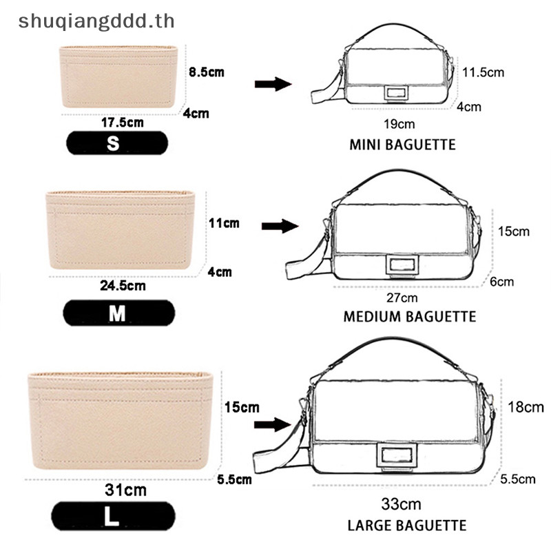< Sqth > Multi-Pocket Women Insert Bag Felt Fabric Purse Handbag Organizer Bag Liner Tote .