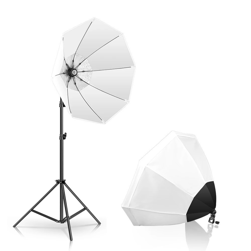 Photo Studio Octagon Softbox 70cm Soft Box with 200cm Light Stand Kit