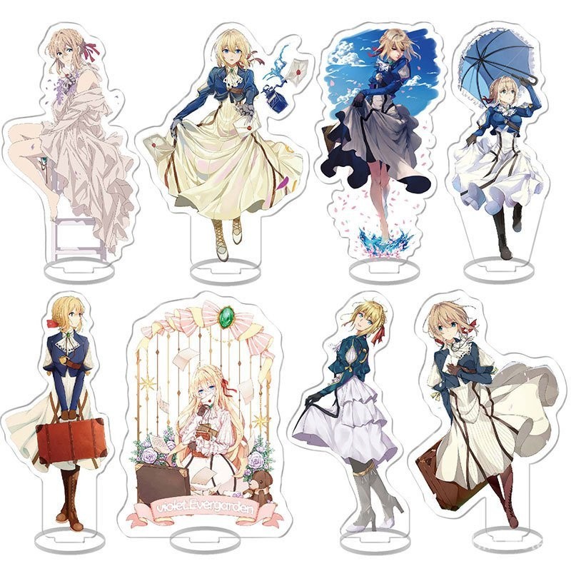 Violet Evergarden รอบอะคริลิค Interlayer Signage Violet Evergarden ส่งของขวัญให้เพื่อนร่วมชั้นและเพื