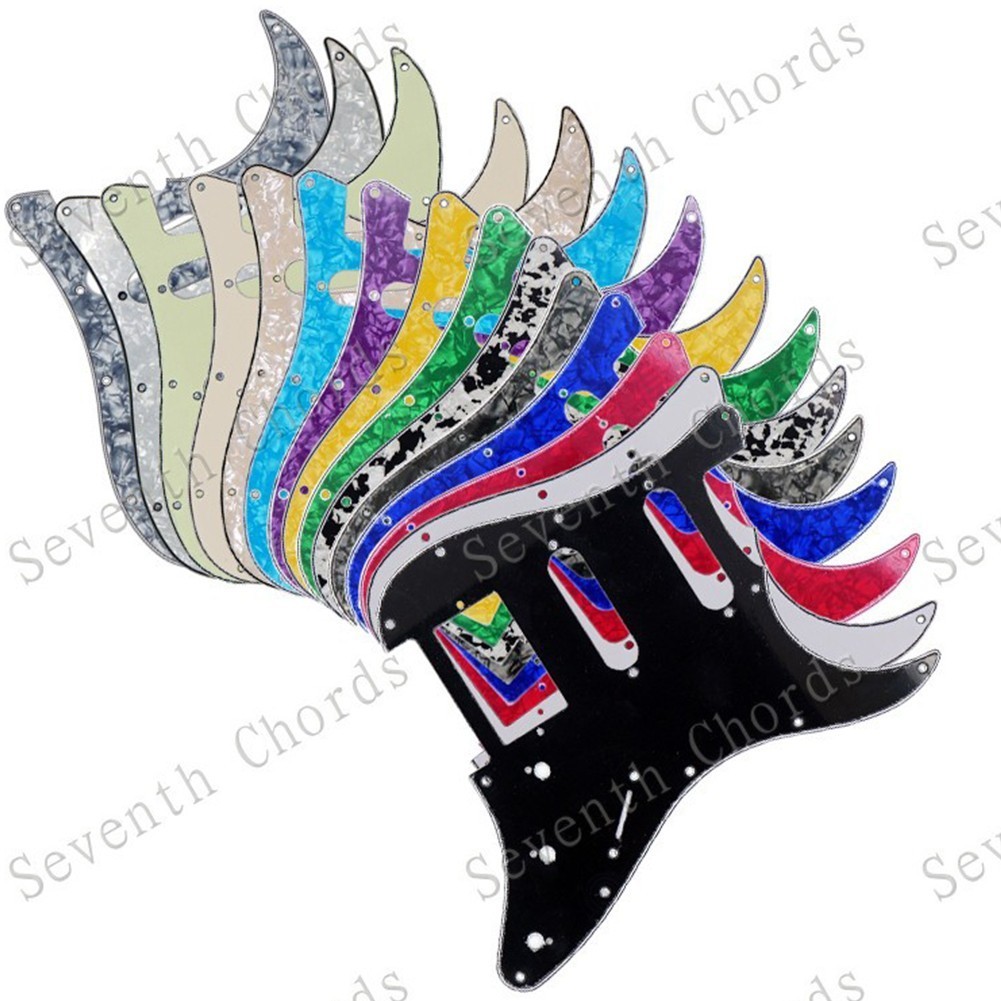 Multicolor 11Hole SSH กีตาร ์ Pickguard Scratch แผ ่ นสําหรับ ST SQ กีตาร ์ ไฟฟ ้ าสินค ้ าคุณภาพสูง