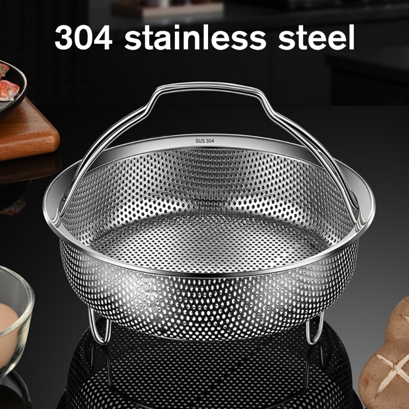 Be> Steamers Baske Steaming Rack พร้อมที่จับผัก Steamers Rack เครื่องล้างจานปลอดภัย