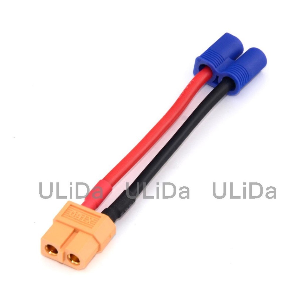 RC XT60 Female To Male EC3 Charger / Adapter Lead Car Boat Lipo Battery Plane