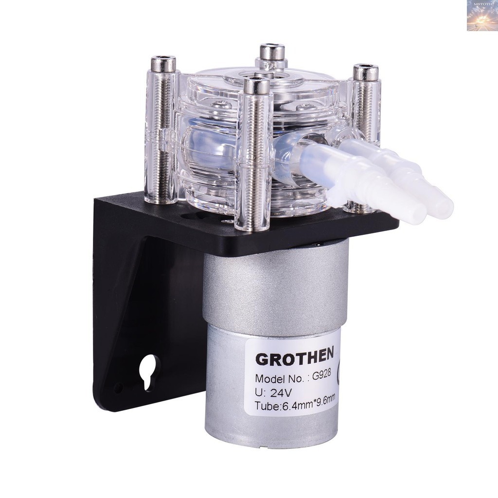 [MSTH] Grothen DC 24V Peristaltic Pump พร้อมท่อซิลิโคน High Flow Water Liquid Pump Dosing Vacuum Pump Self-Priming Anti-Crosion Adjustable Flow สําหรับ DIY Aquarium Lab