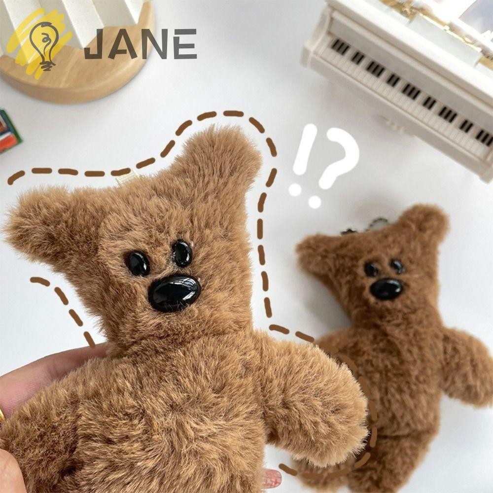 Jane Bean Pendant, พวงกุญแจ Llaveros Decor Mr Teddy Bear, Squeak Trinkets ตุ ๊ กตาของเล ่ น