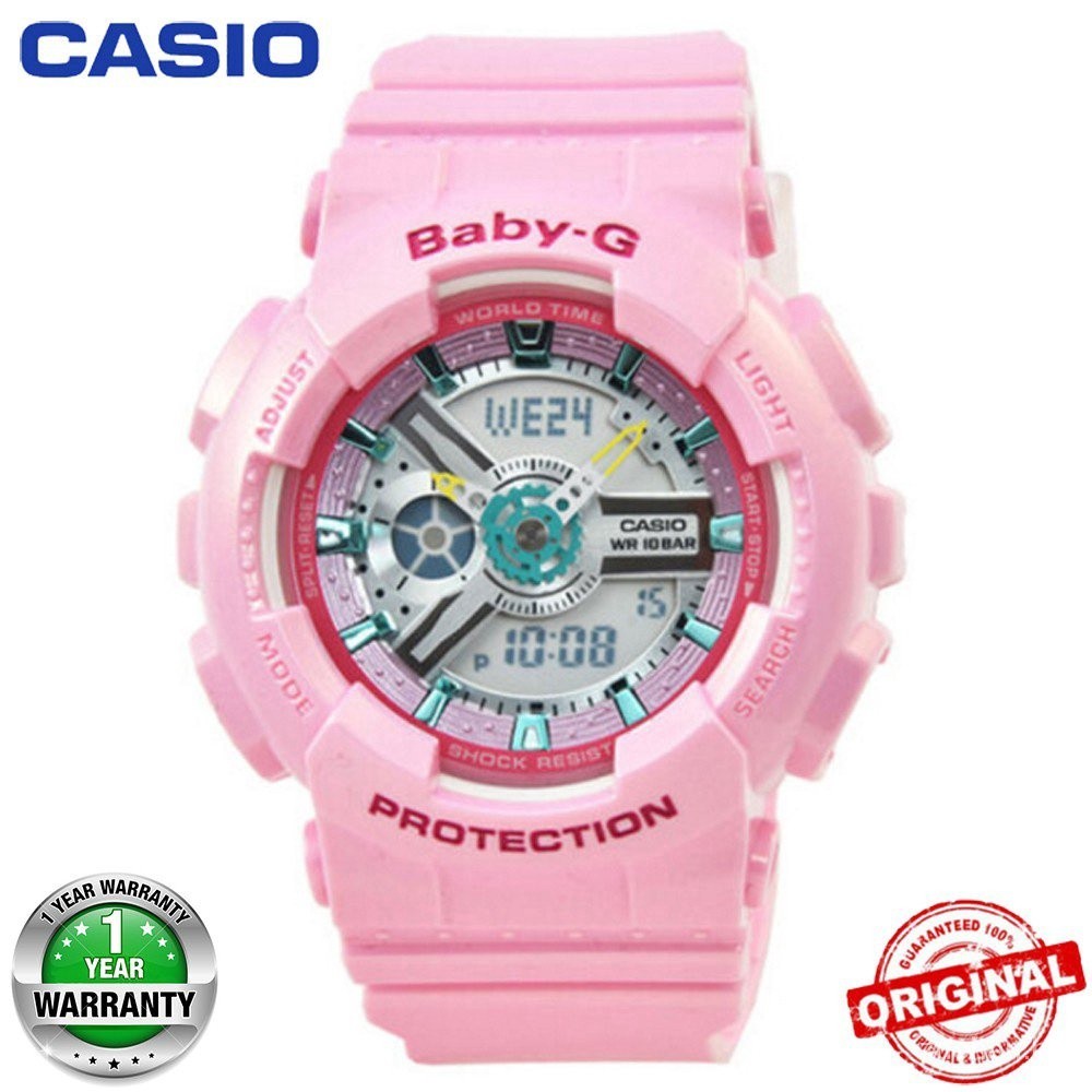 Casio G-Shock Baby-G-Ba110 Sports Pink Black Women's Wristwatch fashion Sports Watch Y701