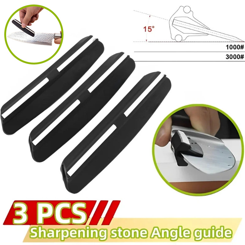 1/3pcs Grit Professional 15 องศามีด Sharpener บดหิน Locator เสริมเครื ่ องมือคงที ่ คู ่ มือเครื ่ องเหลามุม