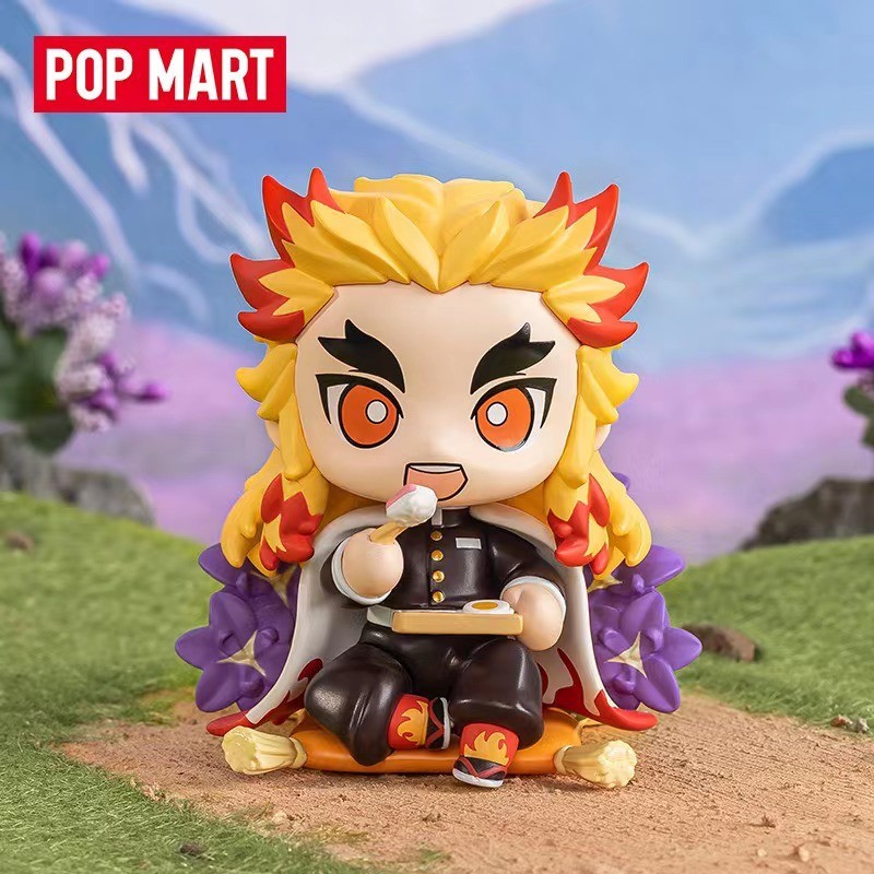 【secret】Popmart POPMART Demon Slayer Birth Flower Series Mystery Box ฟิกเกอร์อนิเมะของขวัญของเล่นเด็กอินเทรนด์