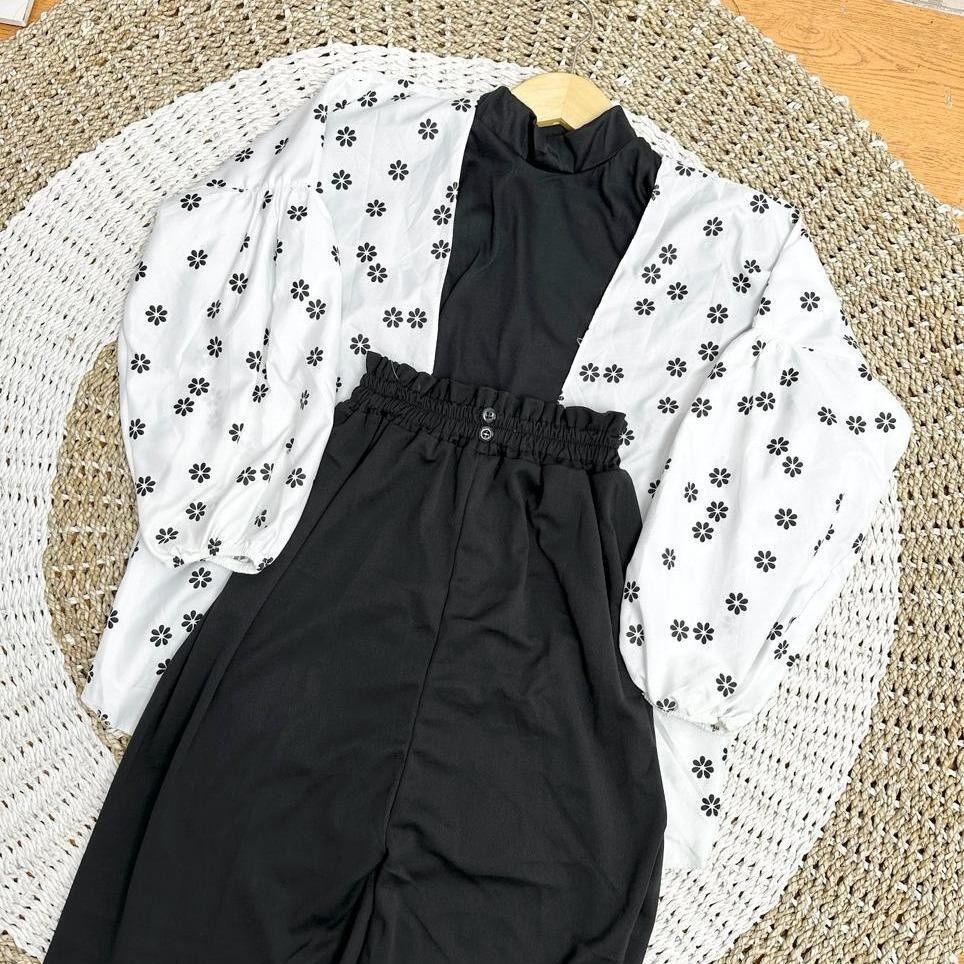 ใหม่ BEFAST - ZPF WOMENS Set NADIA / One Set 3in1 Flora Kiyowo / เสื้อผ้าวัยรุ่นร่วมสมัย / คาร์ดิแกน