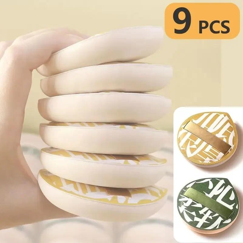 9 ชิ้น Super Soft เครื่องสําอางพัฟชุดแต่งหน้าฟองน้ํา Make Up สําหรับผู้หญิงแป้งพัฟเกาหลีเครื่องมือความงาม Accesories