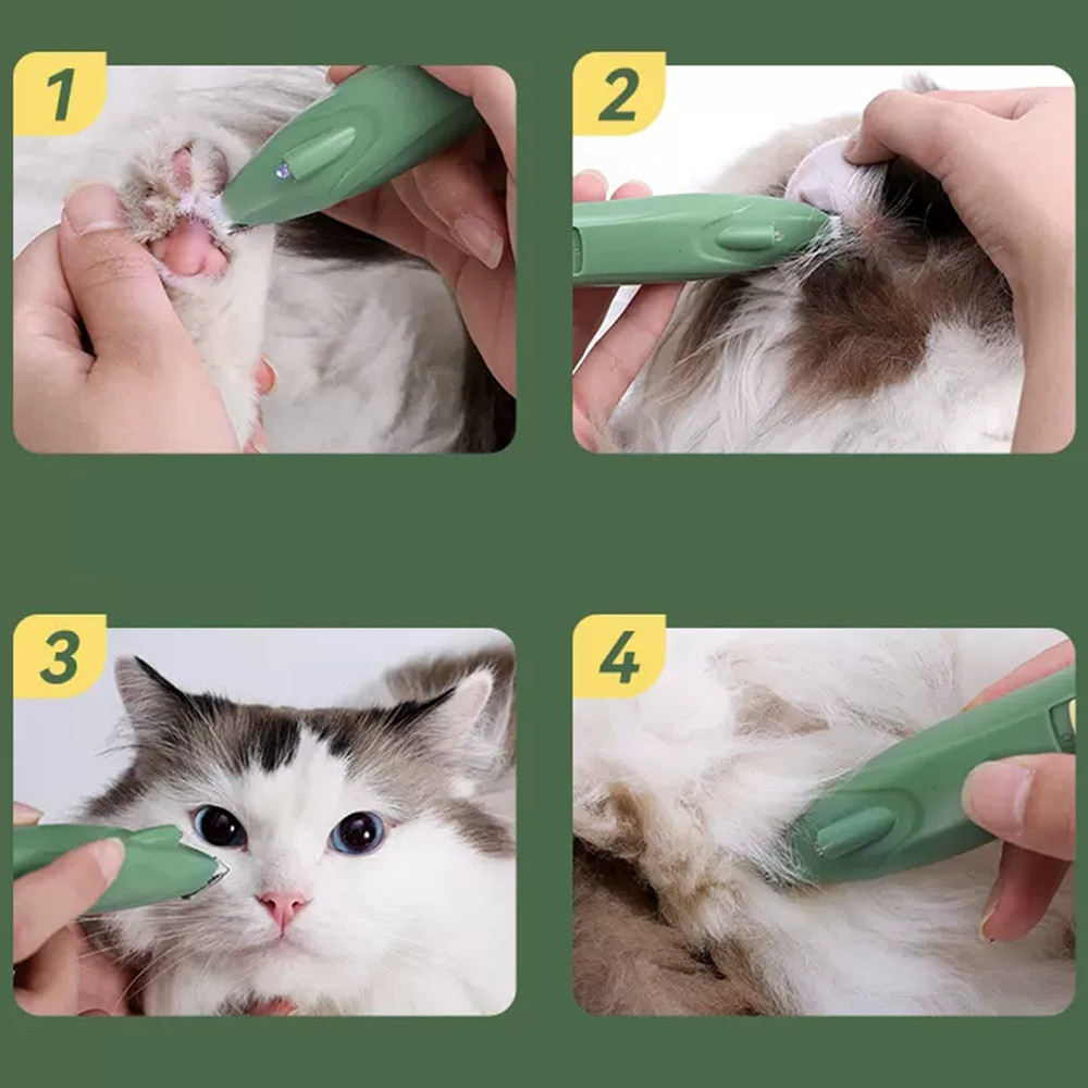 YTL ปัตตาเลี่ยนตัดขนเท้า ซอกเท้า สำหรับสัตว์เลี้ยง แมว/สุนัข หัวตัดขนาดเล็ก ตัดขน เครื่องโกนขน ทำเองได้ง่ายๆ - รูปที่ 5