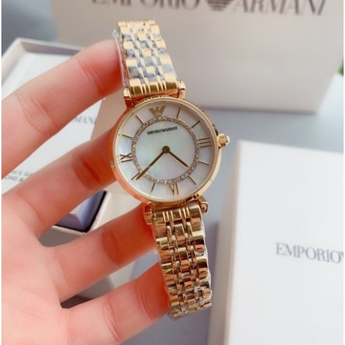 พร้อมสต็อก ！Emporio Armani นาฬิกาข้อมือผู้หญิง รุ่น AR1907 AR1908 AR1909 32 mm