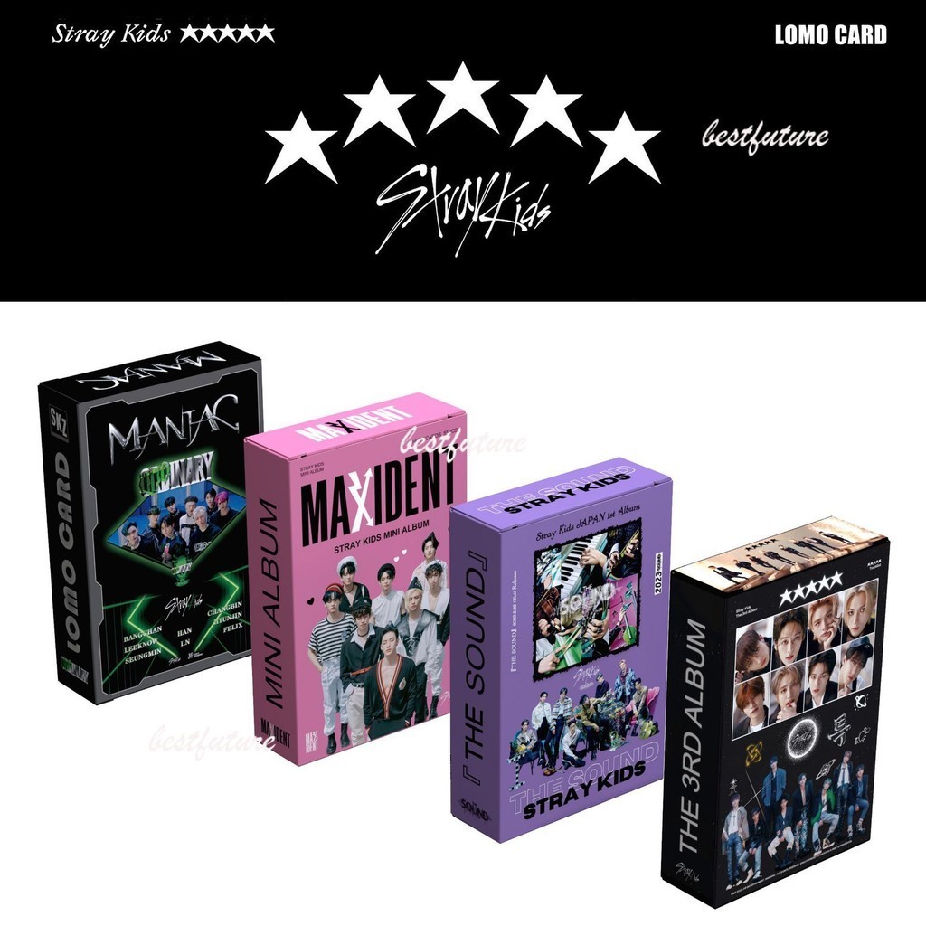 55 ชิ้น Stray Kids Lomo การ์ด Maniac MAXIDENT Photocards Bang Chan Lee Min-Ho Hwang Hyun-Jin Kpop กา