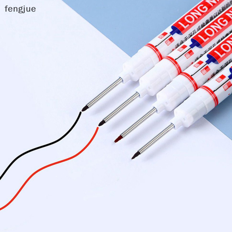 Fengjue 1 PC สีดําสีฟ้าสีแดงถาวร Marker ปากกา Deep Hole Marker สําหรับไม้ Rock พลาสติกหนังแก้วหินโลหะ Art Marker TH