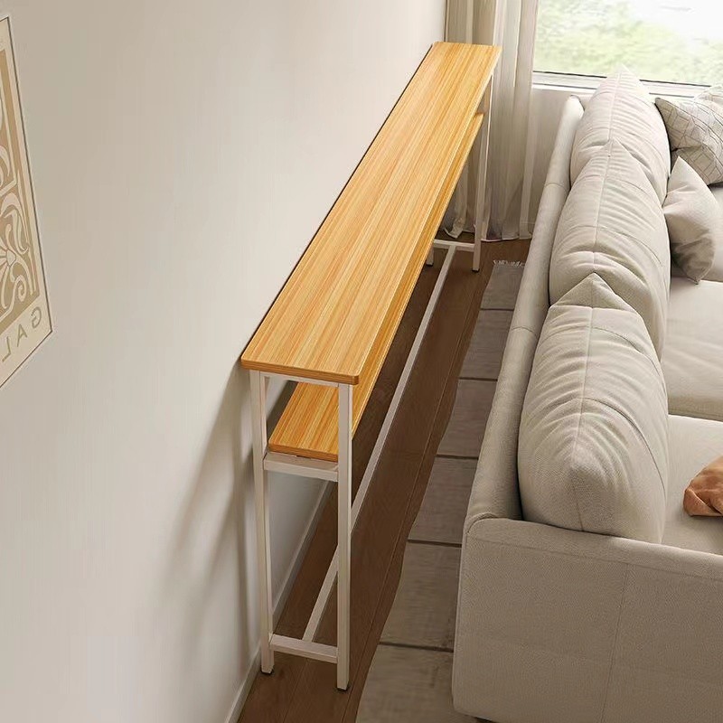 ชั้นวางของข้างเตียงห้องนอนเรียบง่ายตู้เก็บของยาว Sofa Storage Rack