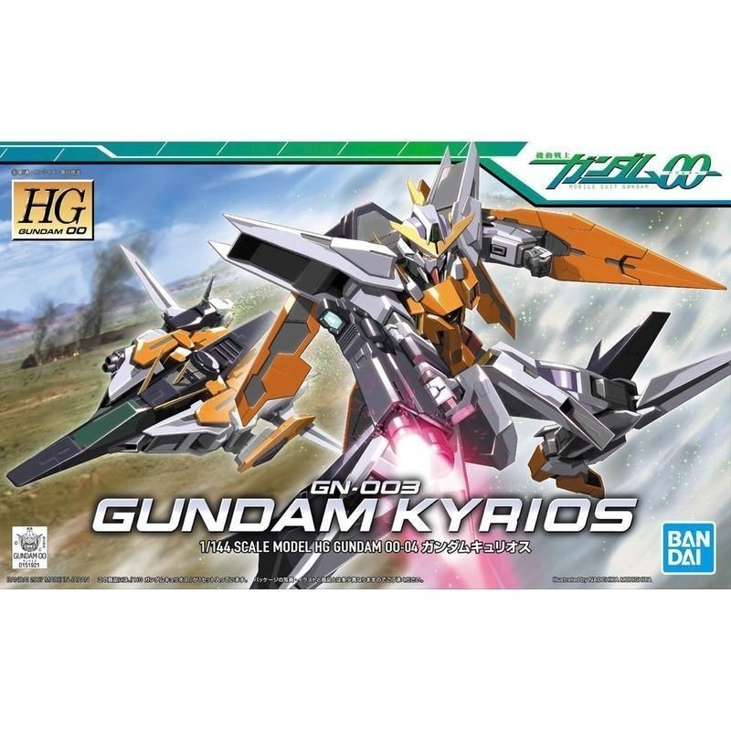 Bandai Ready Stock 1/144 HG 00-04 OO Gundam Kyrios Lord Angel Gundam Assembly Model