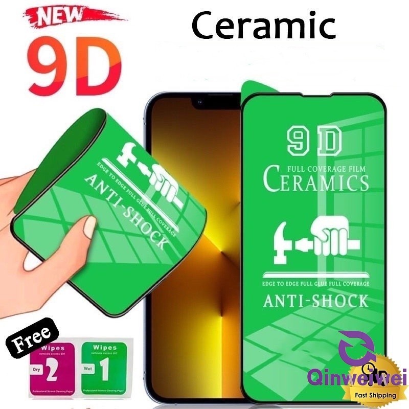 9D ความละเอียดสูงเซรามิคกระจกนิรภัยฟิล์มสําหรับHuawei Nova Y61 Y70 Y90 Y70 Y71 9se Y6p 7i Y7a Y7 Y6 