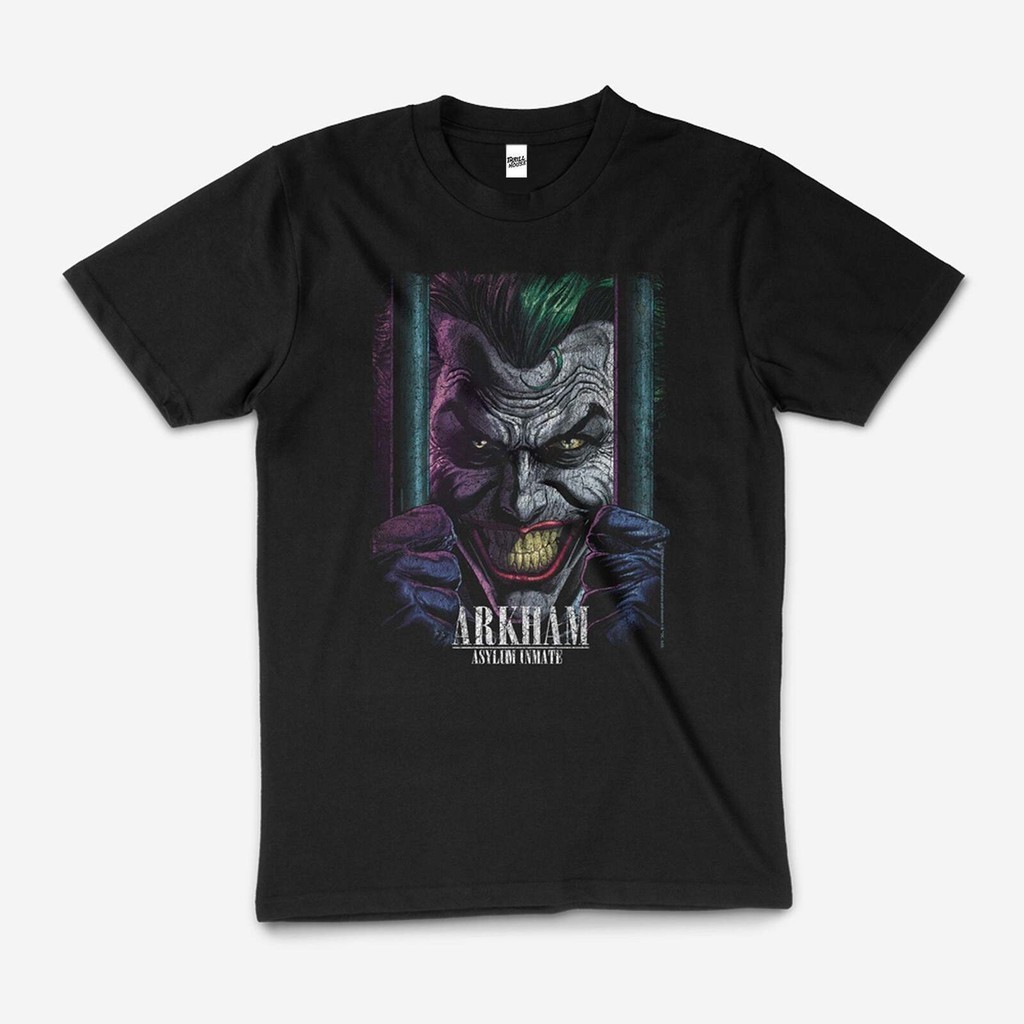 Dc Comic The Joker Arkham Asylum Knight เสื้อยืด เสื้อยืด Unisex