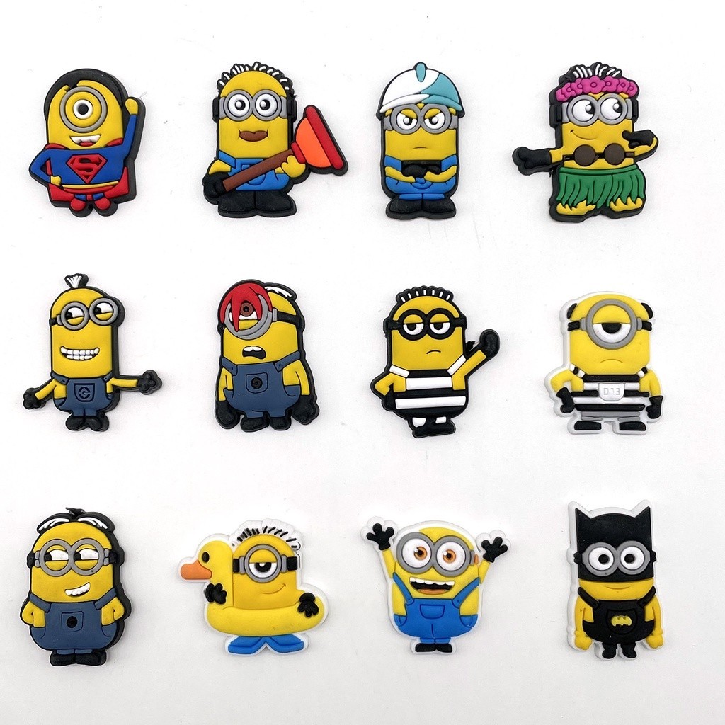 Despicable Me Jibbitz ชุดตัวติดรองเท้าเซต ตัวติดรองเท้ามีรู จิ๊บบิท Charms ตกแต่งน่ารัก