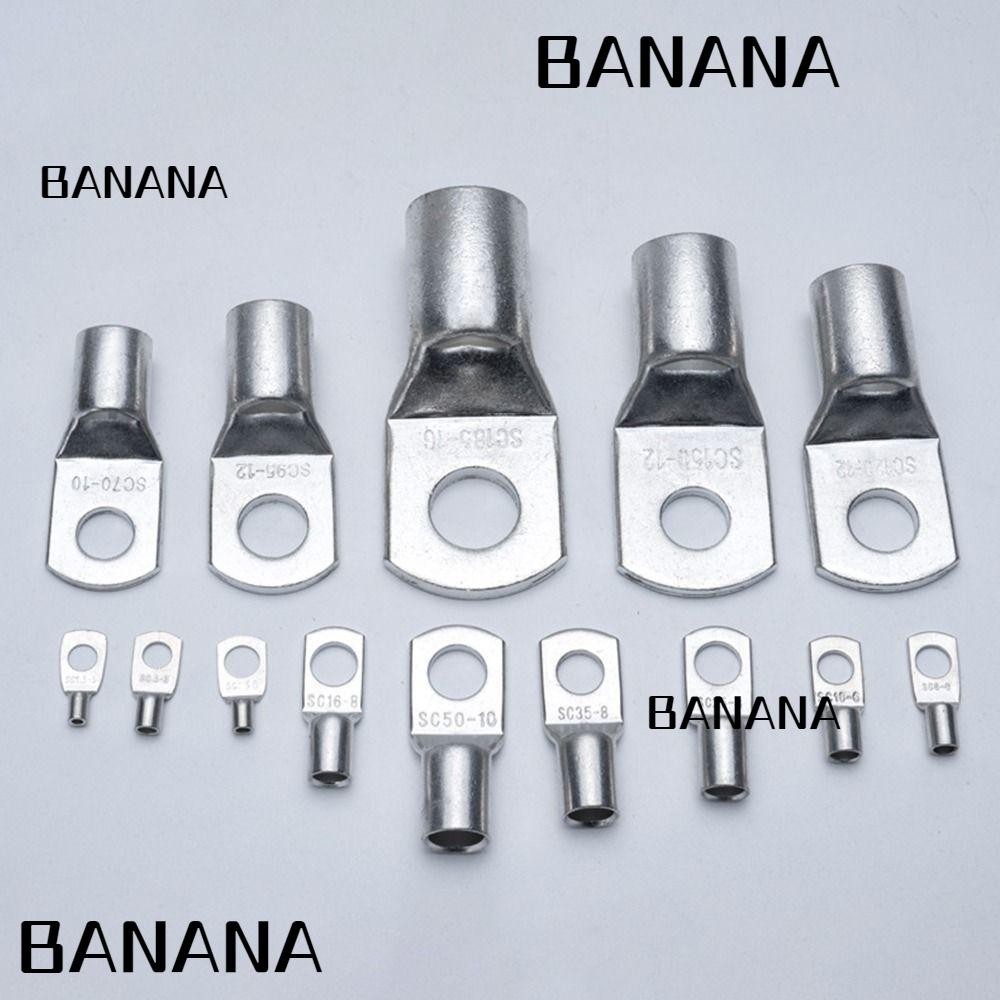 Banana1 10 ชิ ้ นลวดจมูก Terminal Crimp 6 มม.8 มม.10 มม.ทองแดงกระป ๋ อง SC16-6 SC25-6 SC35-6 Lugs แหวน