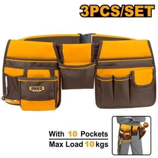 INGCO กระเป๋าเครื่่องมือ แบบคาดเอว รุ่น HTBP020328 ( Tools Pouch with Belt )