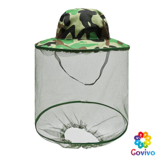 Covivo หมวกปีกกว้างกันแมลง หมวกมุ้งเดินป่า Insect hat