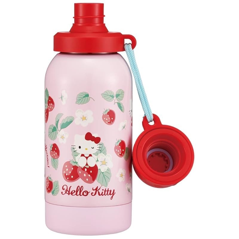 [Direct from Japan]Skater Stainless Bottle 580ml Hello Kitty Flower Language Sanrio SSSC6-A, one-layered, for normal temperature, for healthy drinks.