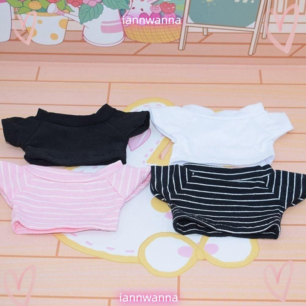 Iannwna เสื้อผ้าตุ๊กตาผ้าฝ้าย, เสื้อผ้าแฟชั่นมินิเสื้อยืดเสื้อผ้า, น่ารักหลายสไตล์ชุดลําลองเสื้อผ้า20ซม.ตุ๊กตาผ้าฝ้าย/ตุ๊กตาEXO