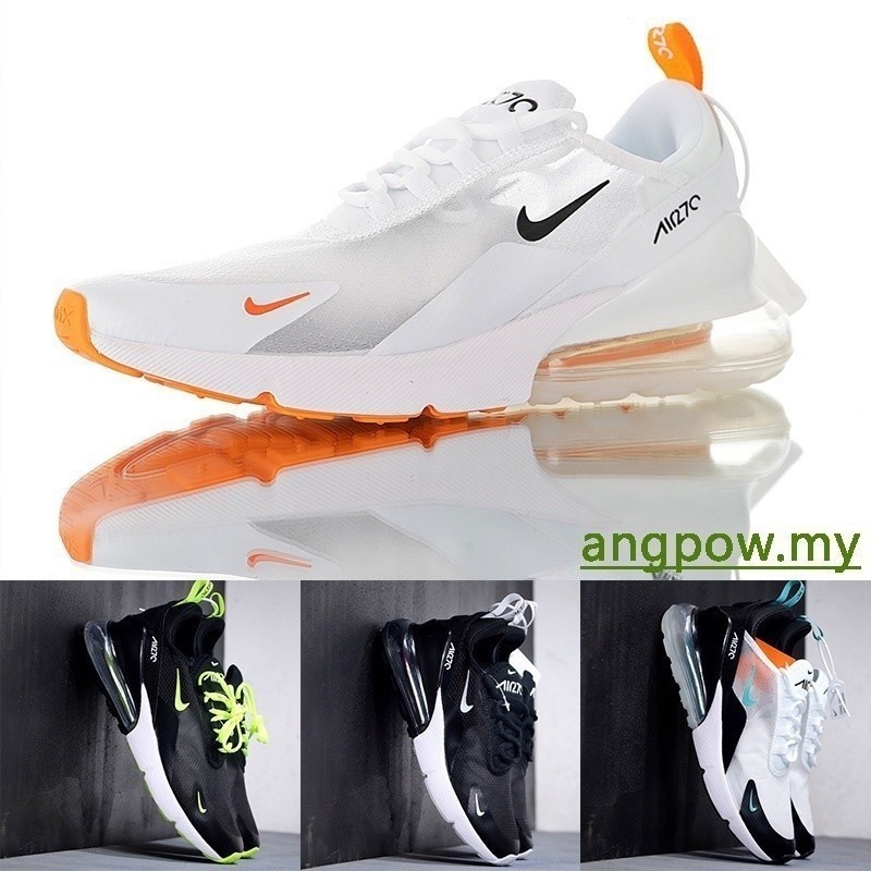 รองเท้าบุรุษ Nike wmns Air Max 270 "สีขาว/หยก/โปร่งใส" max97 max720 ออกแบบผู้ชายและผู้หญิงรองเท้าวิ่