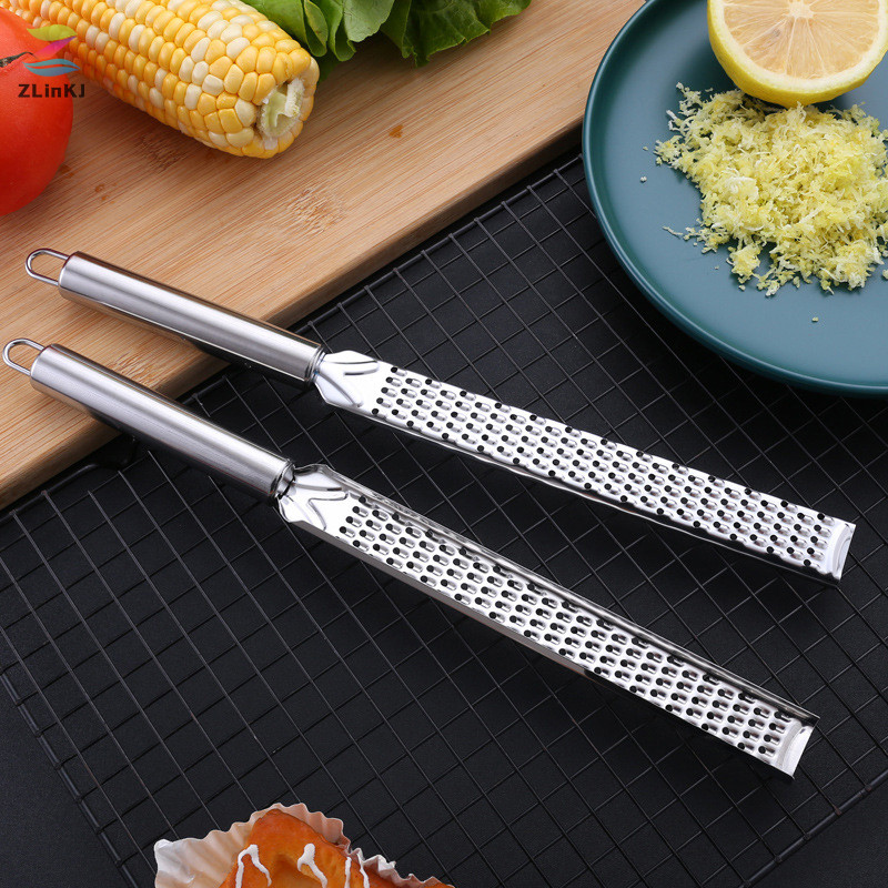 Zlinkj สแตนเลสชีสเครื ่ องขูดมะนาวชีสขูดช ็ อกโกแลตมะนาวผลไม ้ ยาวเครื ่ องขูด Home Kitchen Gadgets ใหม ่