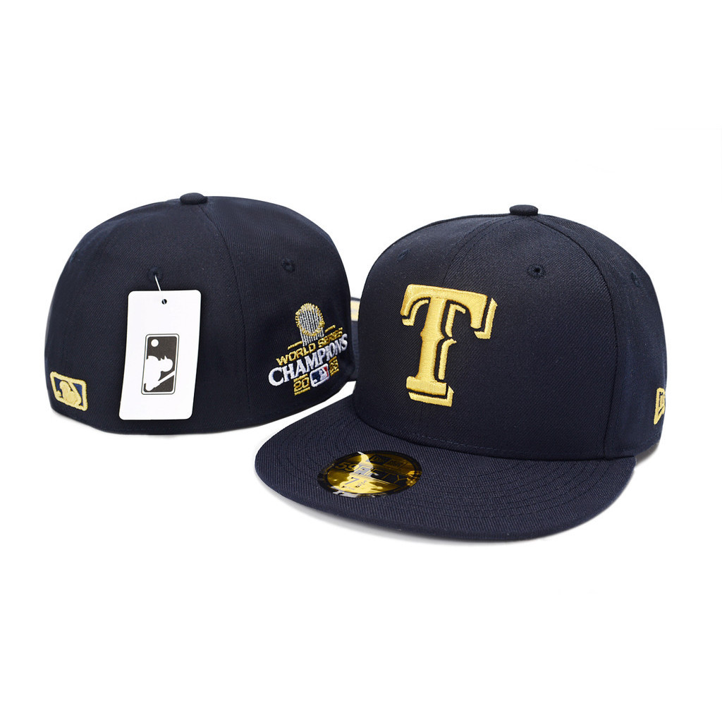 เย็บปักถักร้อยคุณภาพสูง Texas Rangers 59FIFTY__ บุรุษสตรีหมวก Full Enclosed หมวกกีฬาหมวกปัก