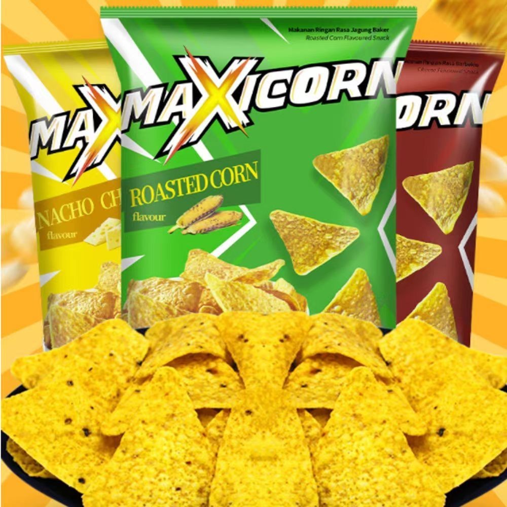 Xupai Doritos กับมันฝรั่ง Maxicorn รสชีสสามเหลี่ยม Nachos ของว่างป่องนักเรียน