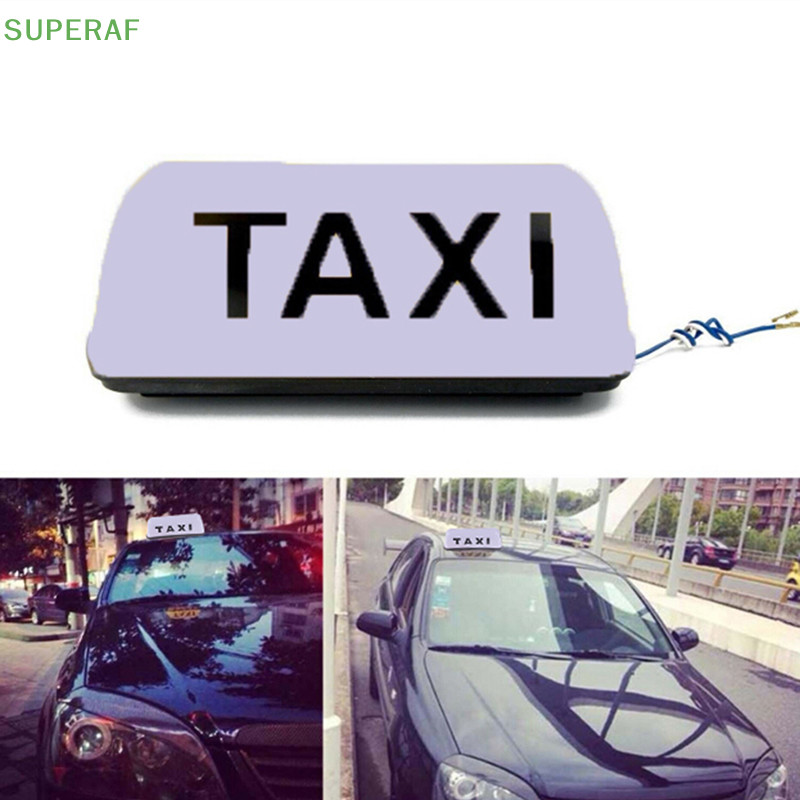Superaf Taxi Sign Cab Roof Top Topper รถแม่เหล็กป้ายโคมไฟ 12V กันน้ํา 11 นิ้วร้อน