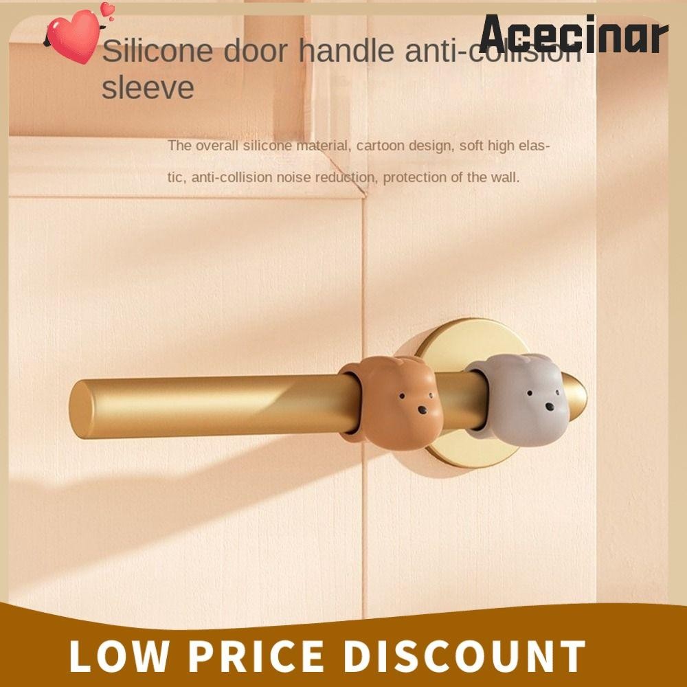 Acecinar มือจับประตู Crash Pad, ซิลิโคน Anti-damage Anti-collision Pad, อุปกรณ์เฟอร์นิเจอร์ Wall Protectors แผ่นป้องกันประตู
