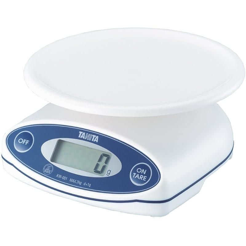 Tanita Cooking Scale Kitchen Scale Cooking Waterproof Digital 2kg 1g Unit White KW-001 WH Direct Fro