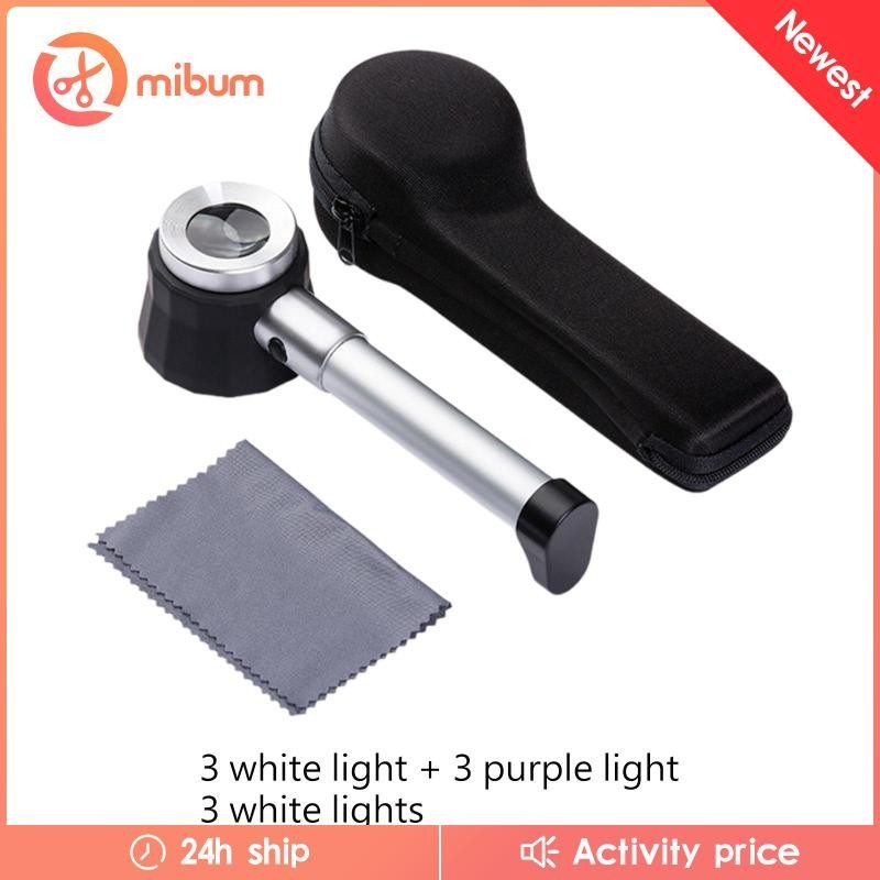 [Mibum] แว่นขยายพร้อมไฟ LED โหมด LED ต่างๆ เลนส์ Magnify LED