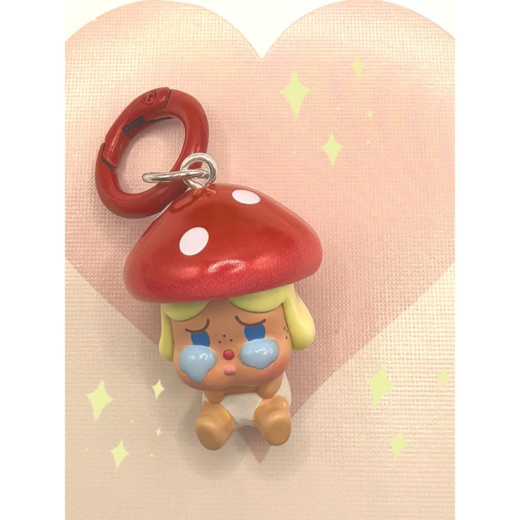 Mart Mushroom Genie ซีรีส์จี้มือถือพร้อมพวงกุญแจกระพริบ【พวงกุญแจแต่ละอันมีคลิปหนีบโทรศัพท์】