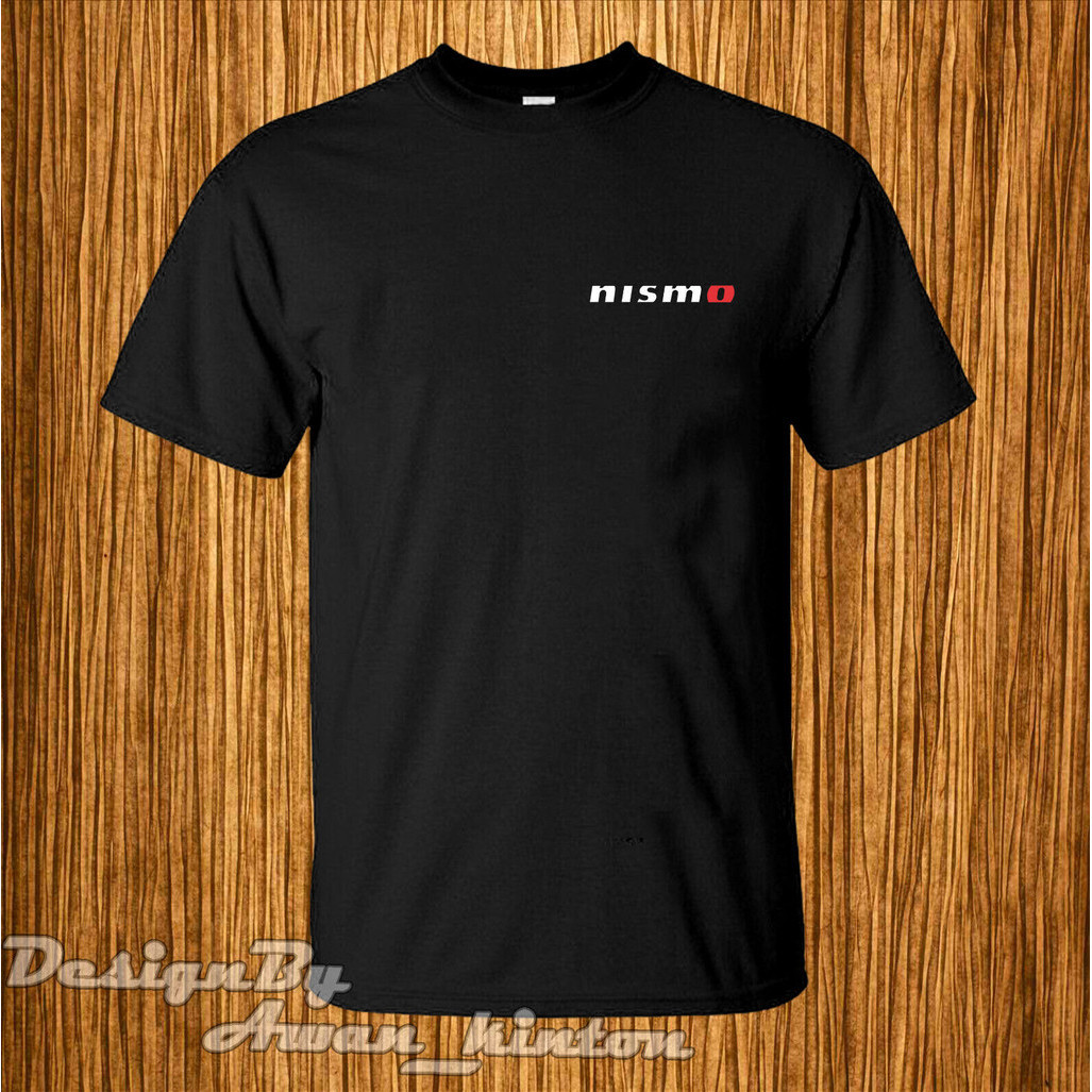 เสื้อผ้า เสื้อยืด Nismo Logo สีดํา เสื้อเชิ้ตผู้ชาย แขนสั้น