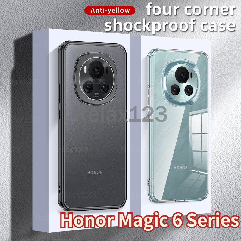 สําหรับ Huawei Honor Magic6 Pro Magic 6 5G HonorMagic6 Magic6Pro 5G ปลอก 2024 Matte และ Clear เกราะช