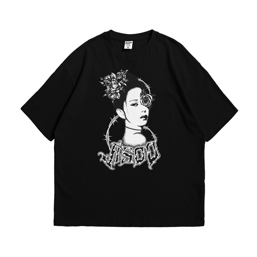 S-5XL Blackpink Jisoo Flower- เสื ้ อยืดโอเวอร ์ ไซส ์ KAOS
