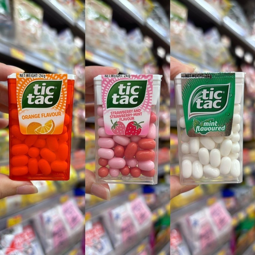 ฮ่องกงนําเข้า TicTac Fresh Mint Tick Mini Snacks Mint Lozenges Lozenges ชนิดบรรจุกล่อง