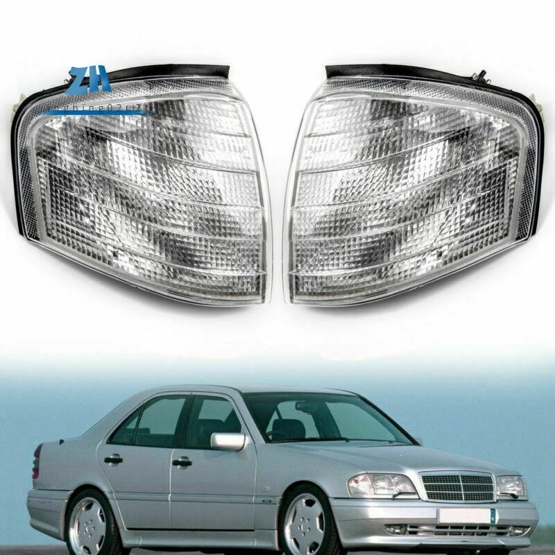 สําหรับ C Class W202 1994-2000 คู่ไฟมุมไฟเลี้ยวโคมไฟ 2028261143 2028261243