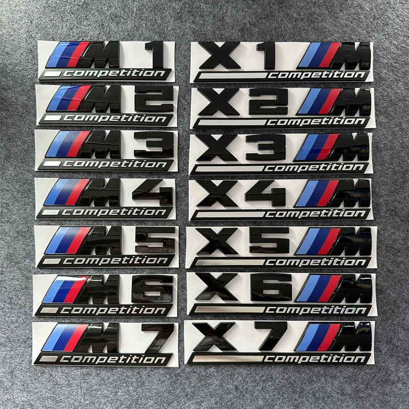 [ฟรี M Mark] เหมาะสําหรับ BMW M การแข่งขัน M กีฬา Mark รถ Mark Word ดัดแปลง 3 Series 5 Series 7 Seri